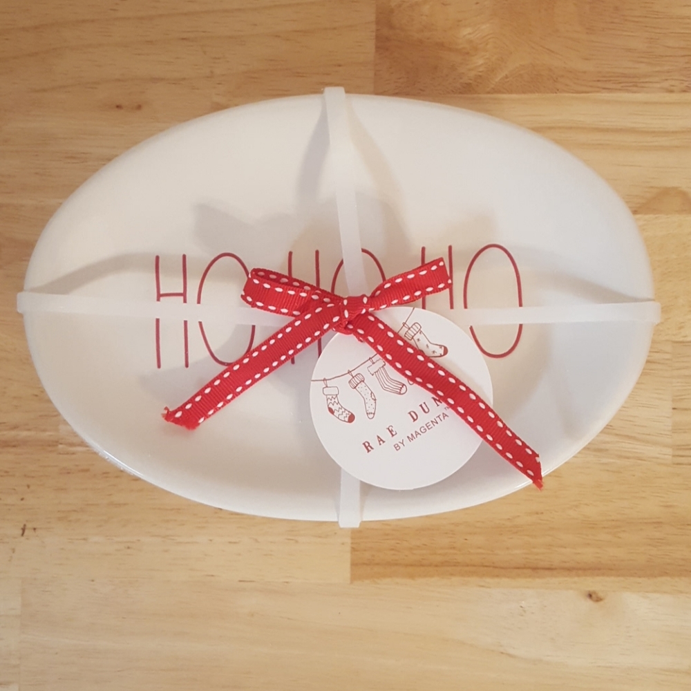 Rae Dunn Christmas plates set of 4